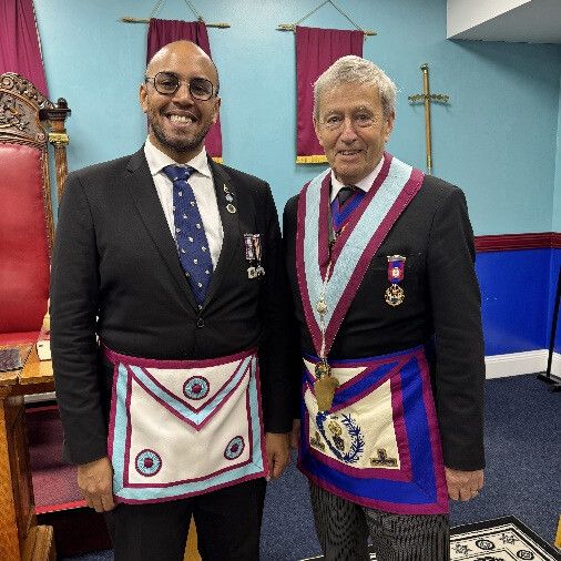 A serving police officer is advanced at Croydon by the Provincial Grand Master, photograph 3