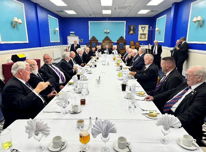 A serving police officer is advanced at Croydon by the Provincial Grand Master, photograph 7