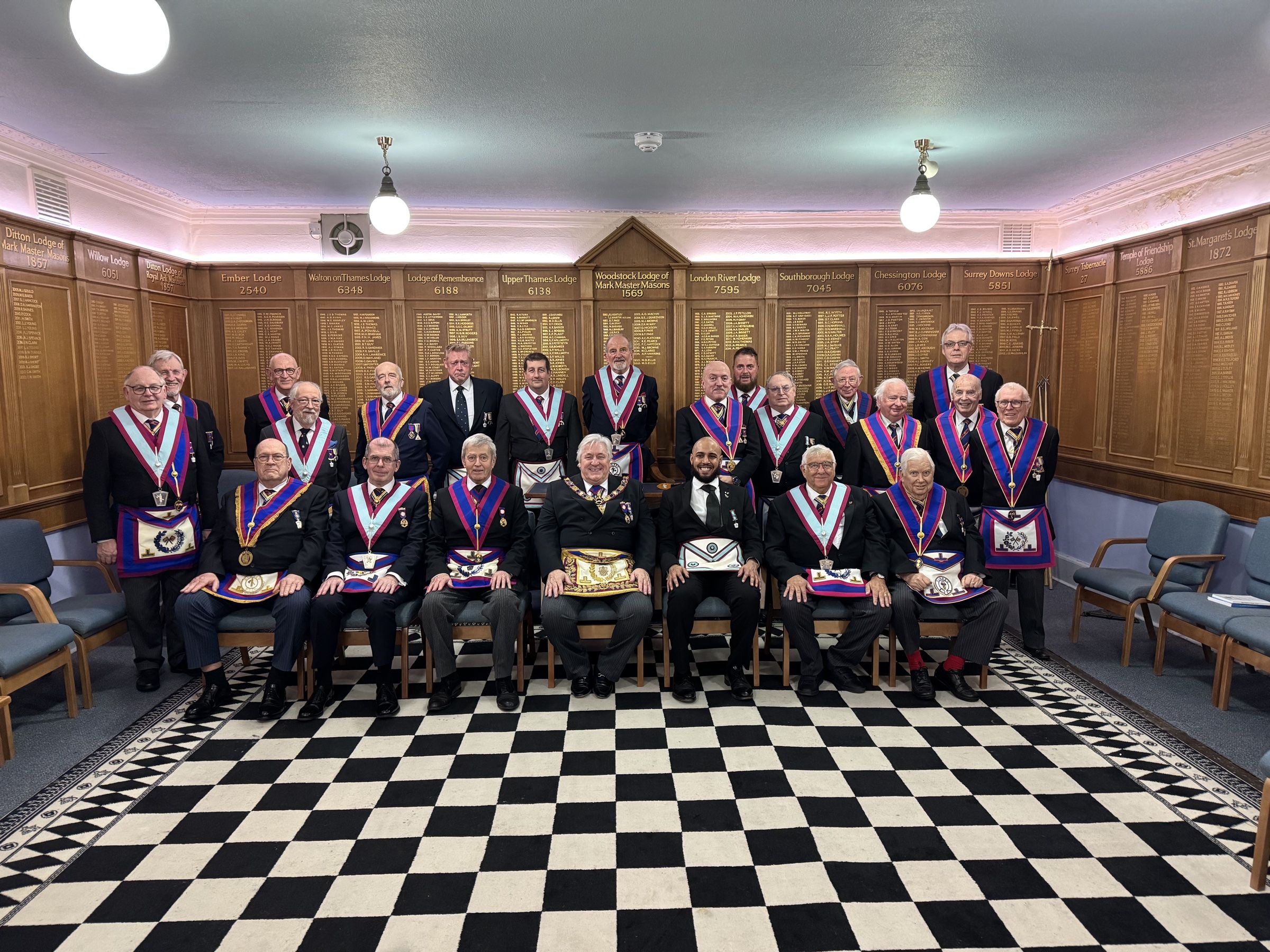 A Surrey Mark lodge gathered