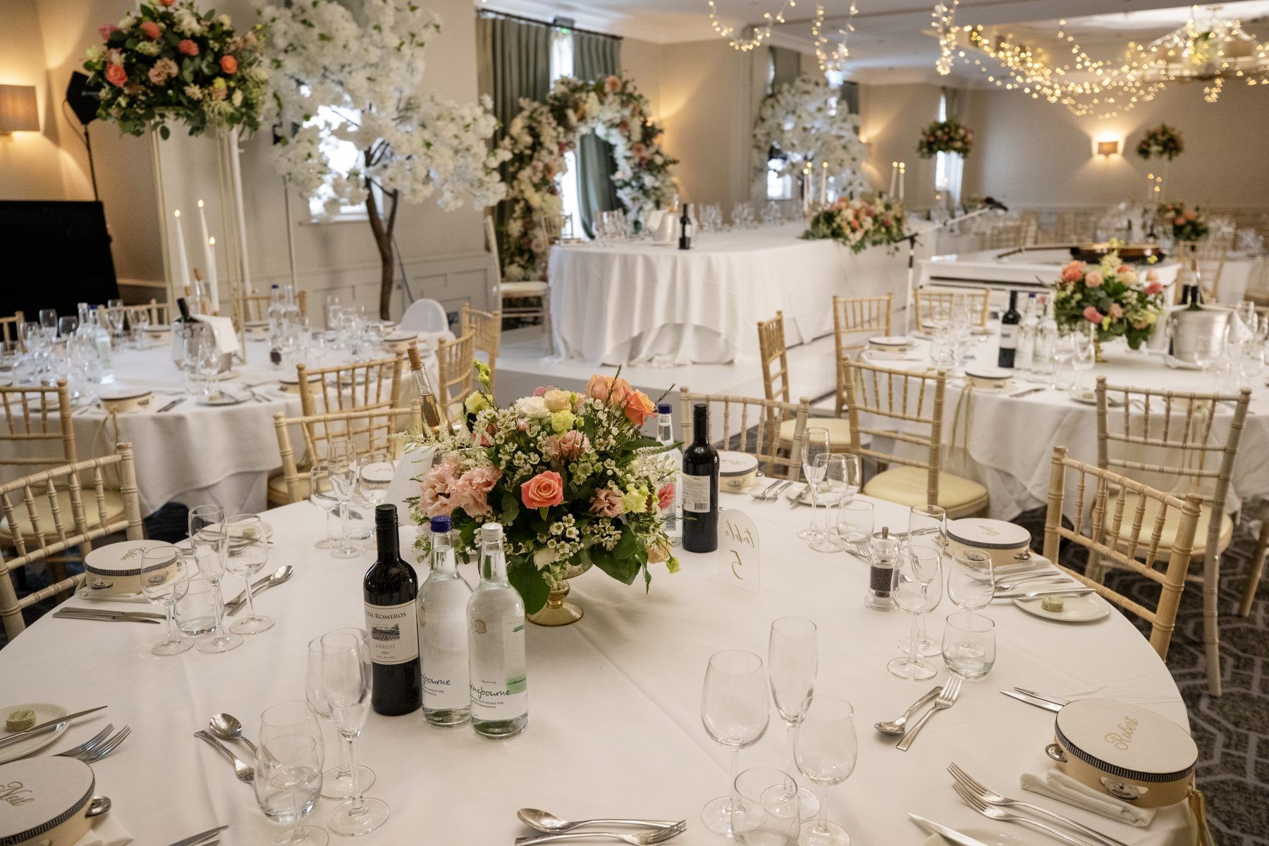 A table laid for dinner at Wotton House
