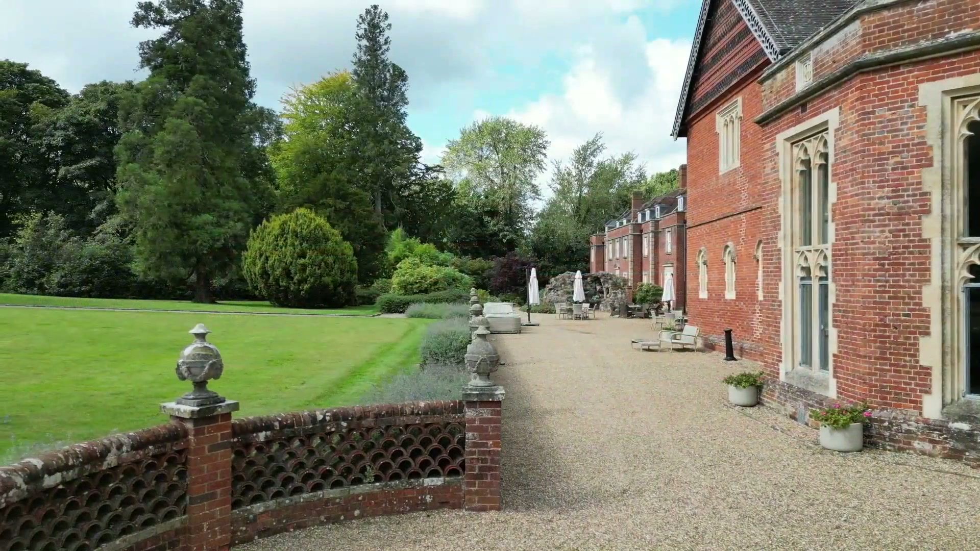 The terrace and gardens at Wotton House